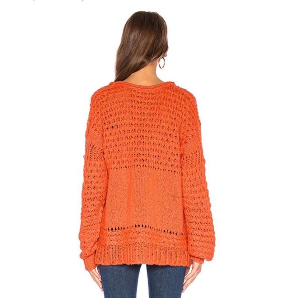 Free People Crashing Waves Red Sweater - Picture 1 of 12